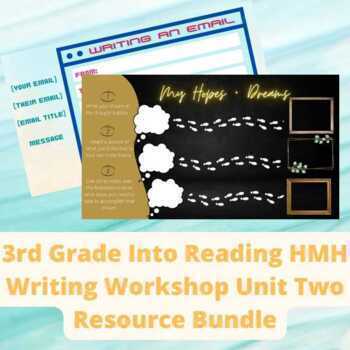 Preview of 3rd Grade Into Reading HMH Writing Workshop Unit 2 Letter Resource Bundle