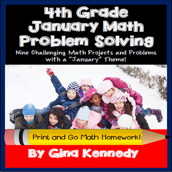 Preview of 4th Grade January Math Projects, Problem-Solving