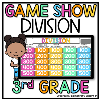 Preview of 3rd Grade Jeopardy Style Game Show 3.OA.6 Division 