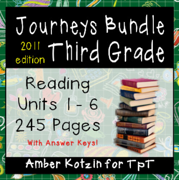 Preview of ALL YEAR 3rd Grade Journeys Mini Pack Bundle: Supplemental Activities © 2011
