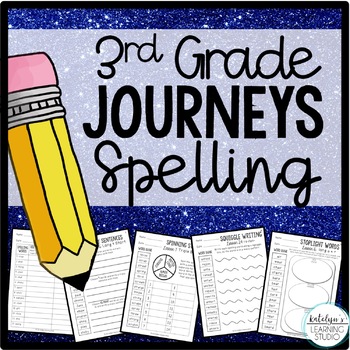 Preview of 3rd Grade Journeys Spelling List Activities and Worksheets for Homework 2024