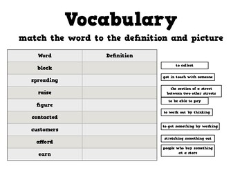 Preview of 3rd Grade Journeys Vocabulary Unit 1 Lesson 3