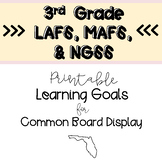 3rd Grade Standards BUNDLE (LAFS, MAFS, & NGSS) Printable 