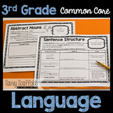 3rd Grade Language Graphic Organizers for Common Core