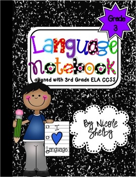 Preview of 3rd Grade Language Interactive Notebook (Common Core aligned)