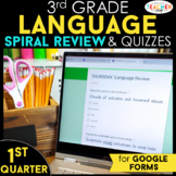 3rd Grade Language Spiral Review Google Classroom Distance