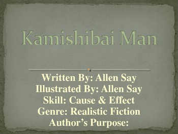 Preview of 3rd Grade Lesson 9 Kamishibai Man Voc./Spelling/Comp. Skills Power Point