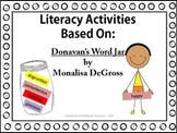 3rd Grade Literacy Activities - Based on Donavan's Word Jar 
