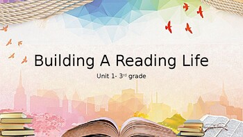 Preview of 3rd Grade Lucy Calkins Reading Unit 1-