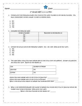 3rd Grade MAFS/CC Math Boot Camp Packet by Fabulous Math Finds | TPT