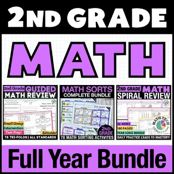 2nd Grade Math Review | Math Intervention, Test Prep, Worksheets ...