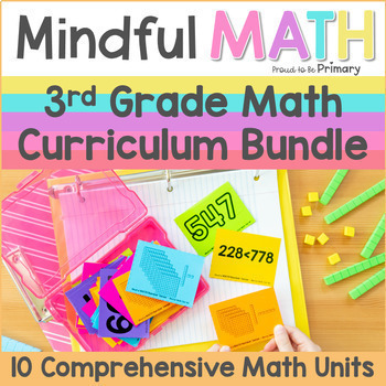 Preview of 3rd Grade MATH Curriculum - Grade 3 Math Lessons, Centers, Games, Worksheets
