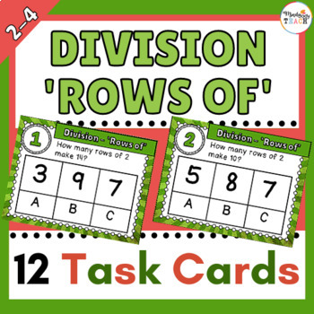 Preview of 3rd Grade | MATH TASK CARDS: Division - 'Rows of'