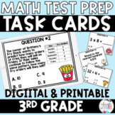3rd Grade MATH Test Prep TASK CARDS Google Slides, Google 