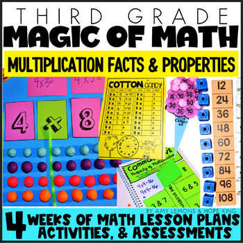Preview of 3rd Grade Magic of Math for Multiplication Strategies, Properties, Word Problems