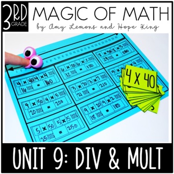 Preview of 3rd Grade Magic of Math Lesson Plans for Multiplication and Division