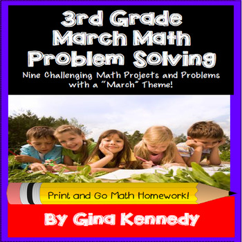Preview of 3rd Grade March  Math Projects, Problem-Solving