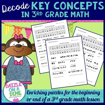 Preview of Fun 3rd Grade Math Puzzles  Engage and Enrich Key Concepts