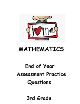 Preview of 3rd Grade Math 45+ Days of END OF THE YEAR Test Prep Questions