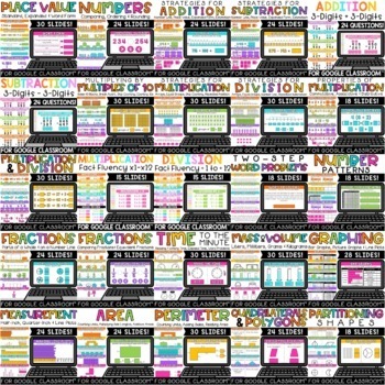 Preview of 3rd Grade Math Curriculum Digital Resources Full Year Bundle