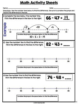 rounding numbers addition subtraction 3rd grade math activity pack