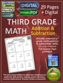 3rd Grade Math Addition Subtraction Worksheets - Print and