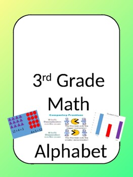 Preview of 3rd Grade Math Alphabet Editable PPT