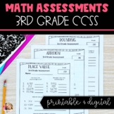 3rd Grade Math Assessments | Printable and Digital