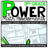 3rd Grade Math Assessments | Test Prep | PRINT VERSION * Q