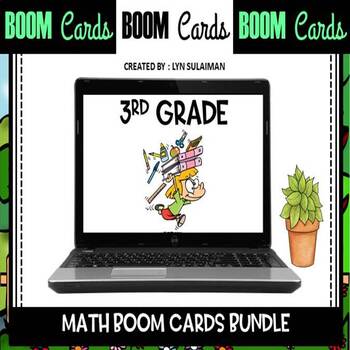 Preview of 3rd Grade Math BOOM Cards™ The Growing Bundle | Distance Learning