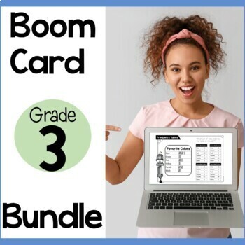 Preview of 3rd Grade Math Boom Cards Bundle