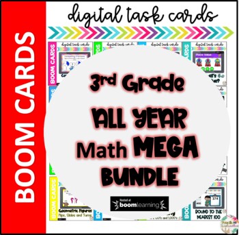 Preview of All Year Math Boom Cards MEGA Bundle