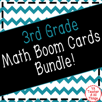 Preview of 3rd Grade Math Boom Cards Bundle VA SOLs!