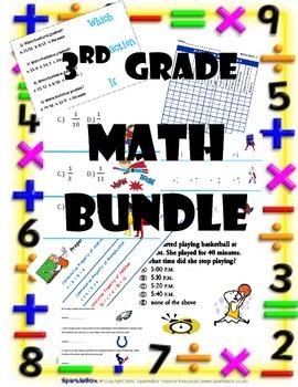 Preview of 3rd Grade Math Bundle