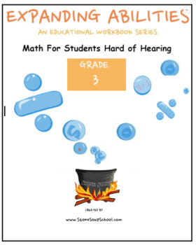 Preview of Grade 3, CCS: Math Bundle: Frac, Geo, Alg, M&D, Base 10 for the Hard of Hearing