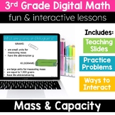 3rd Grade Math Capacity Measure 3.MD.2 Digital Math Activi
