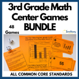 3rd Grade Math Center Games Bundle  | Guided Math Task Cards