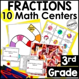3rd Grade Math Centers | 10 Fraction Centers | Fractions o