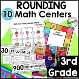 3rd Grade Math Centers | 10 Rounding Centers | Rounding to