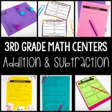 3rd Grade Math Centers | Addition and Subtraction