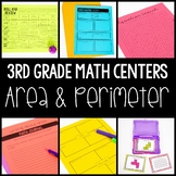 3rd Grade Math Centers | Area and Perimeter