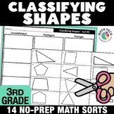 3rd Grade Math Centers: Classifying Shapes, Quadrilaterals