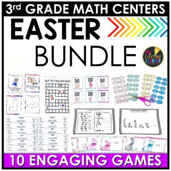 Preview of 3rd Grade Math Centers | Easter Math Games
