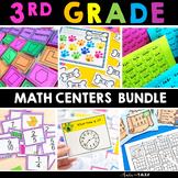 3rd Grade Math Centers Year Round Bundle