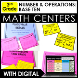 3rd Grade Math Centers & Activities - Base Ten with Digita