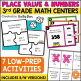 3rd Grade Math Centers Place Value Dice Games and Number F
