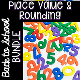 3rd Grade Math Centers - Place Value and Rounding Bundle -