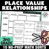 3rd Grade Math Centers: Review Place Value Relationships I