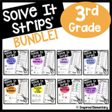 3rd Grade Math Centers Solve It Strips® | Math Games
