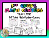 3rd Grade Math Centers Year Long Bundle